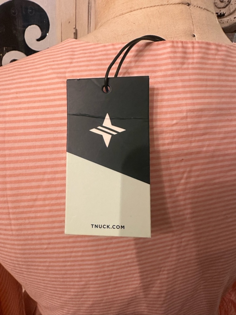Tuckernuck Peach-Striped Embroidered Babydoll Dress - Picture 5 of 11